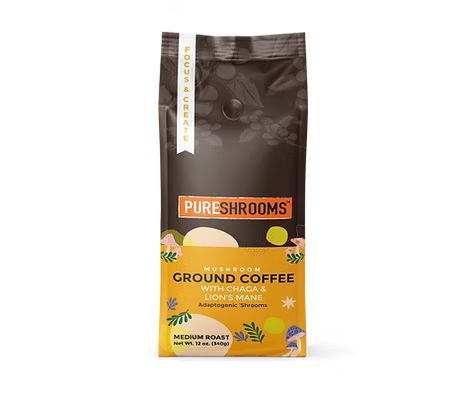 Focus & Create Mushroom Ground Coffee