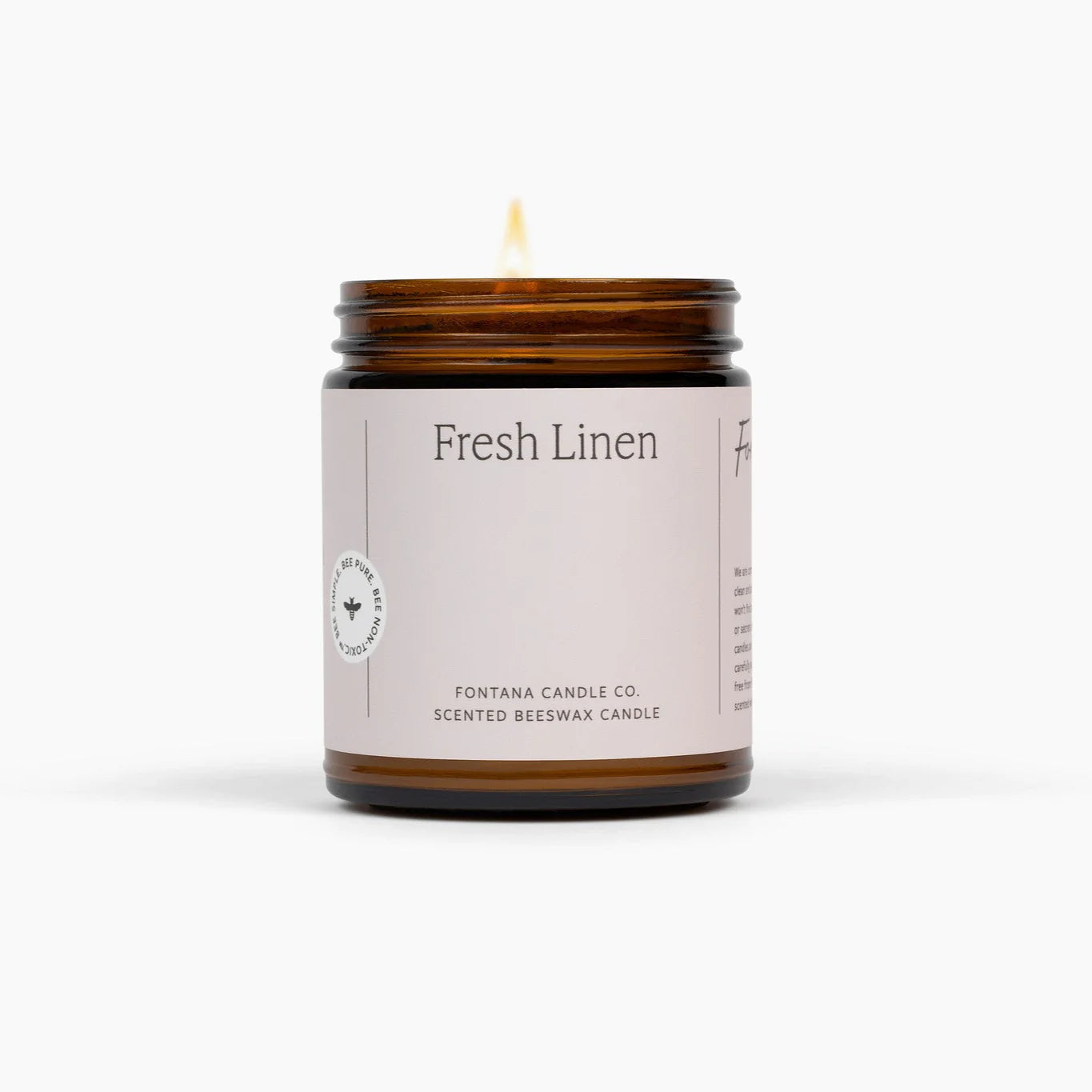 Fresh Linen Beeswax Candle