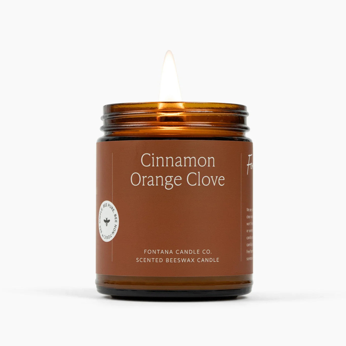 Cinnamon Orange Clove Beeswax Candle