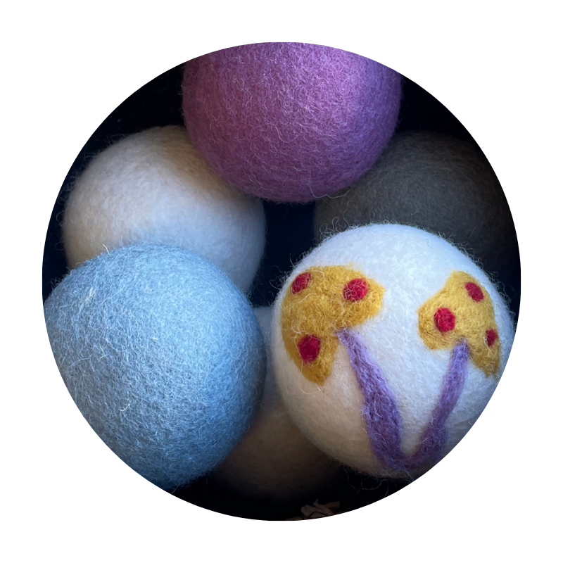 Wool Dryer Balls - Assorted Colors/Patterns