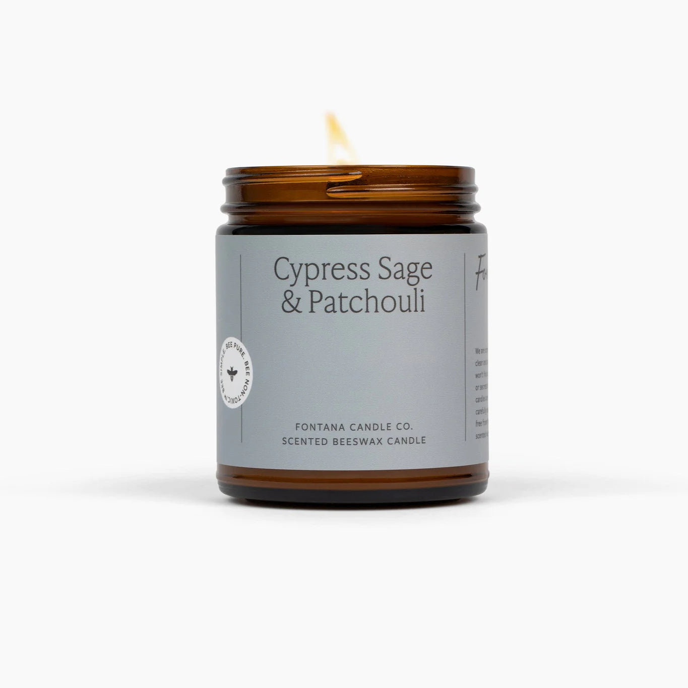 Cypress Sage & Patchouli Beeswax Candle