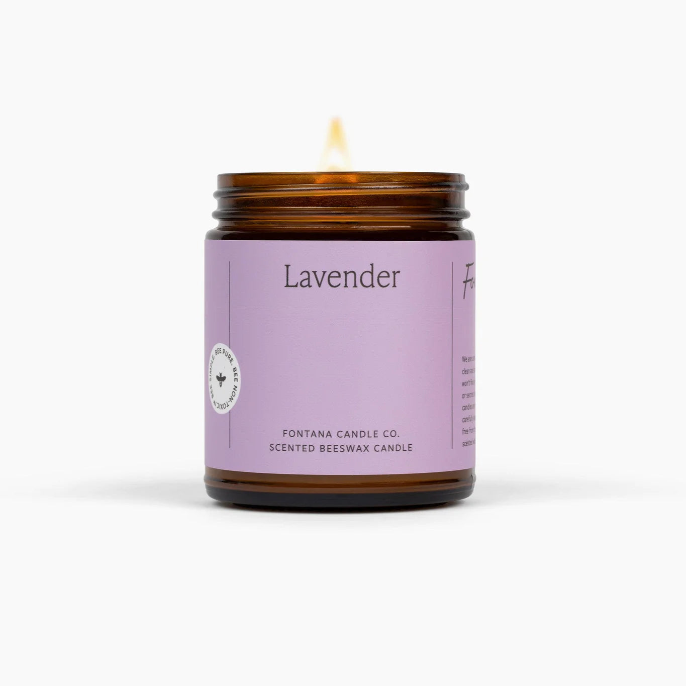 Lavender Beeswax Candle